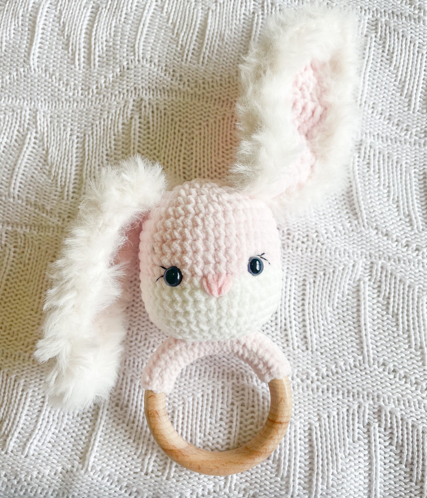 Lil Luvie l Bunny Rattle/Teether