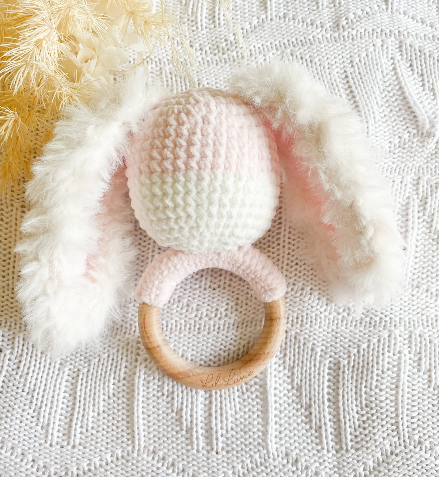 Lil Luvie l Bunny Rattle/Teether