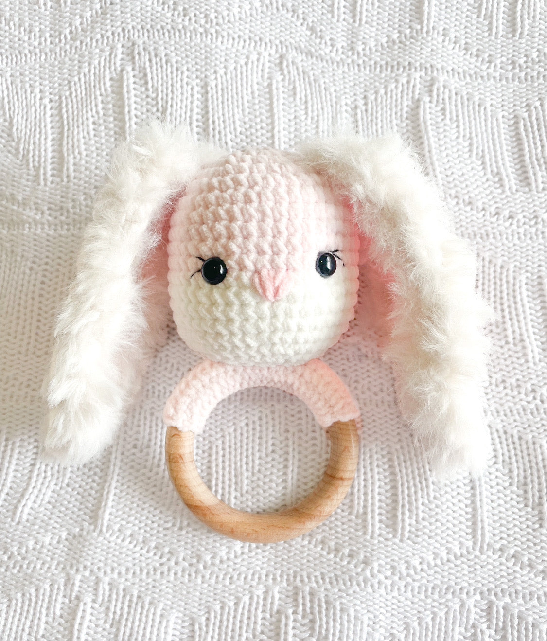 Lil Luvie l Bunny Rattle/Teether